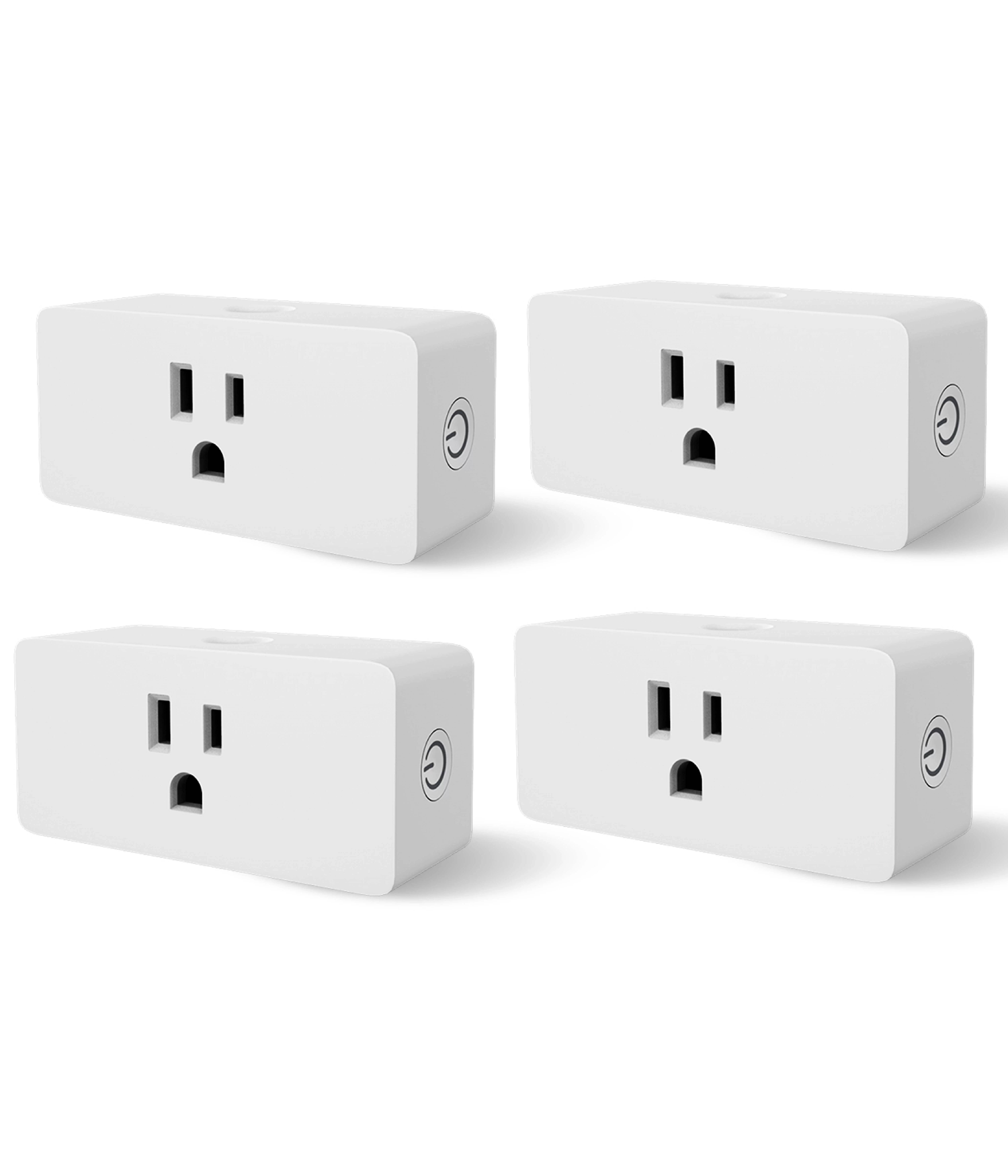 WBM Smart Wifi Socket, Voice Control Plug, Compatible With Alexa And Google Assistant - 4 pcs