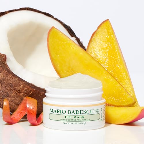 Mario Badescu Lip Mask, Overnight Lip Treatment Enriched With Skin Softening Coconut Oil and Hydrating Shea Butter