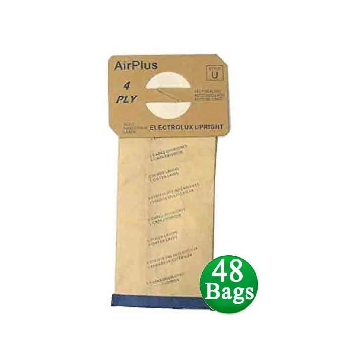 48 Style U Bags for Electrolux Upright Vacuum Cleaner # 138FPC