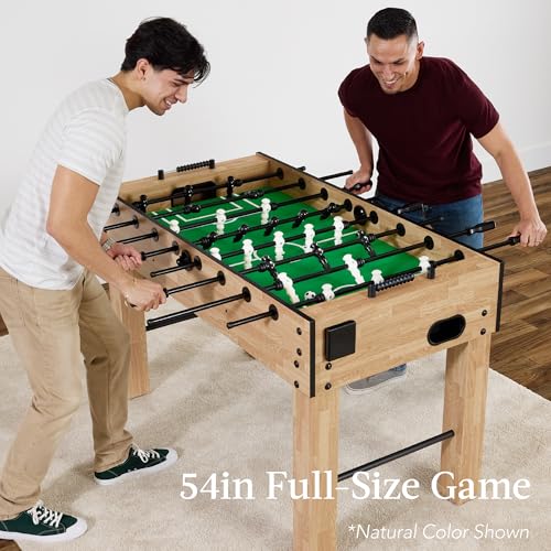 Best Choice Products Large 54in Full-Size Foosball Table for Home, Game Room w/ 2 Balls, 2 Cup Holders