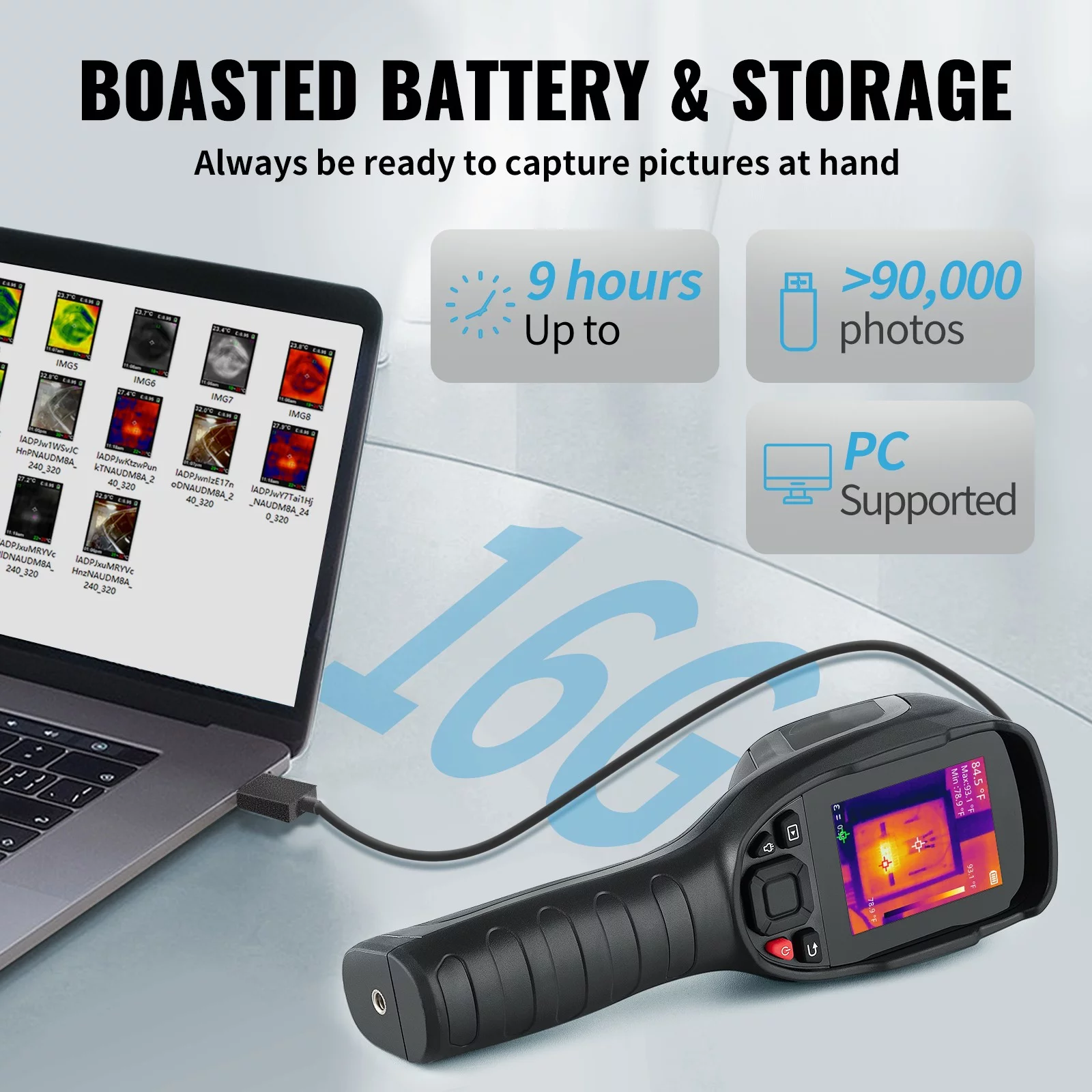 BENTISM Infrared Thermal Imager Thermal Camera 16G IR Resolution 240x180 LCD