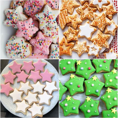 AIERSA Mini Gingerbread Cookie Cutter,Small Christmas Cookie Cutters,1 Inch Tiny Gingerbread Man Shapes Cookie Cutter,20 Cavity Metal Stainless Steel Christmas Cookie Cutters