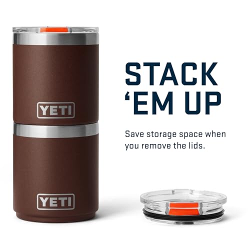 YETI Rambler Lowball, Vacuum Insulated Stainless Steel Stackable Lowball with MagSlider Lid, Stainless Steel, 10 oz (296 ml)