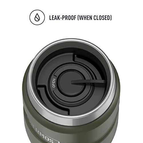 THERMOS Stainless King Vacuum-Insulated Travel Tumbler, 16 Ounce, Midnight Blue