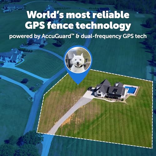 PetSafe Guardian GPS 2.0 Dog Fence + Tracking – Wireless Dog Fence with Reliable Dual Frequency GPS Tracking – Smaller Collar for All Breeds 10 lbs and Above – Subscription Required