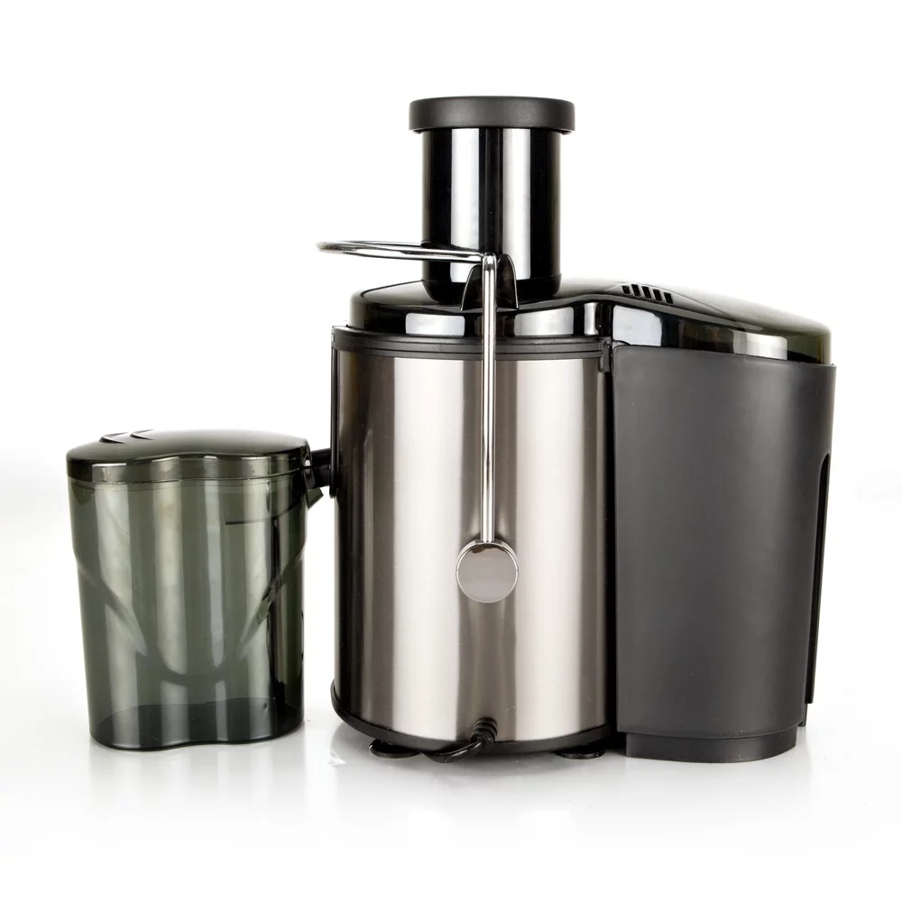 Xhy Electric Juicer with 2 speeds, Easy Clean, 65mm wide mouth, Stainless Steel (BPA Free), Black
