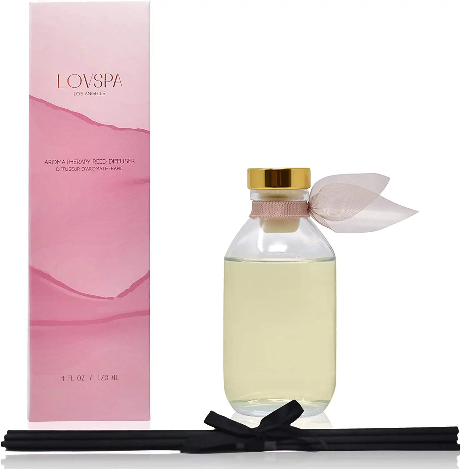 LOVSPA Warm Vanilla Sugar Reed Diffuser Oil Set