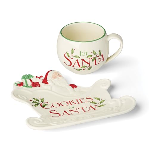 Lenox 882207 Hosting The Holidays Santa Spoon Rest, Christmas