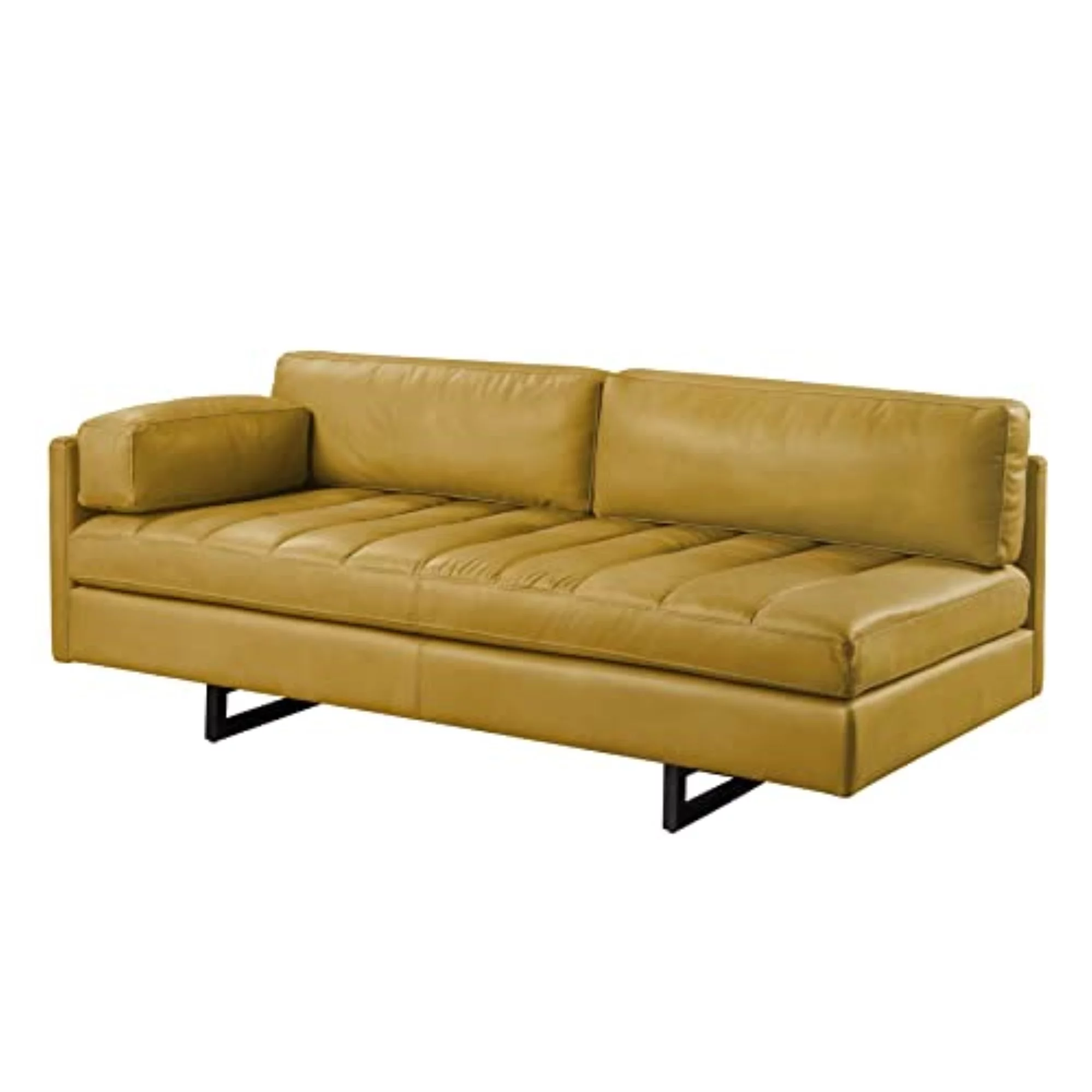 LV01022 - Sofa w/Pillow, Turmeric Top Grain Leather - Radia