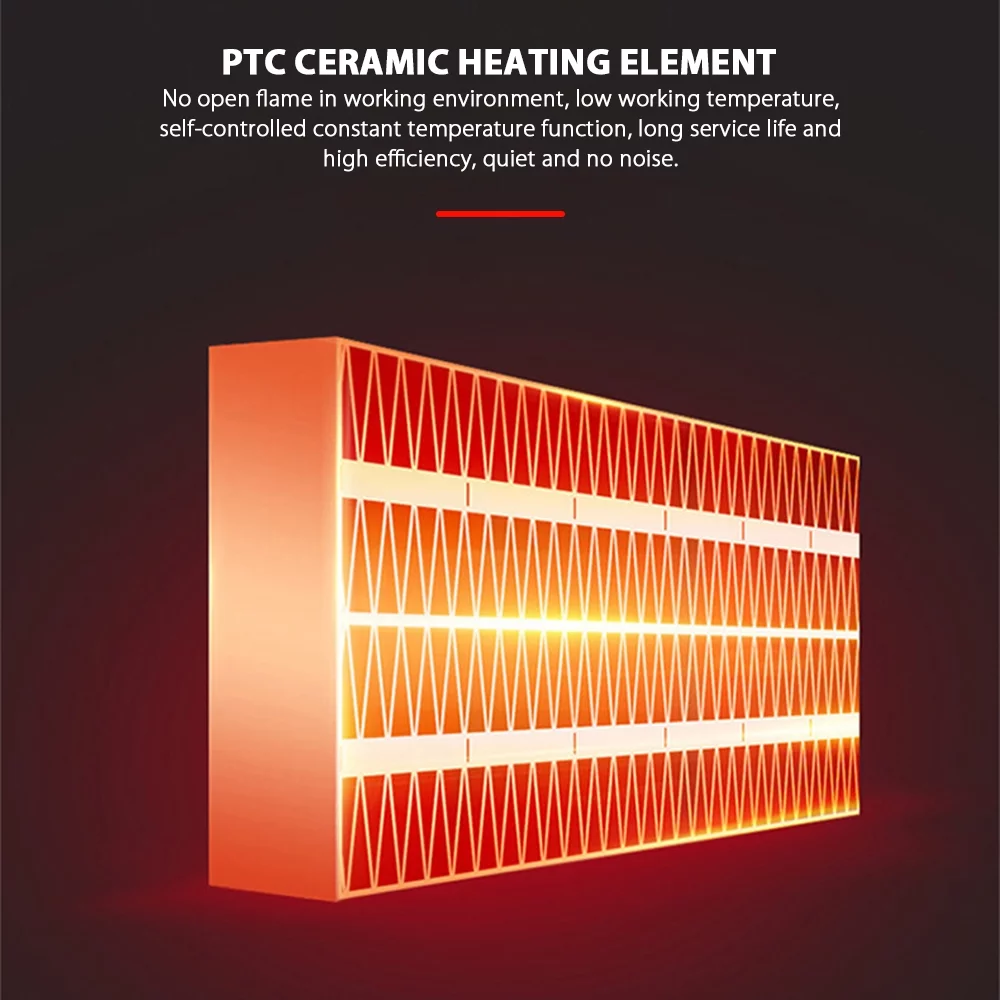 Ponyta 500W Space Heater Wall Outlet Electric Plug- in Space Heater with Adjustable Thermostat & Timer & LED Display