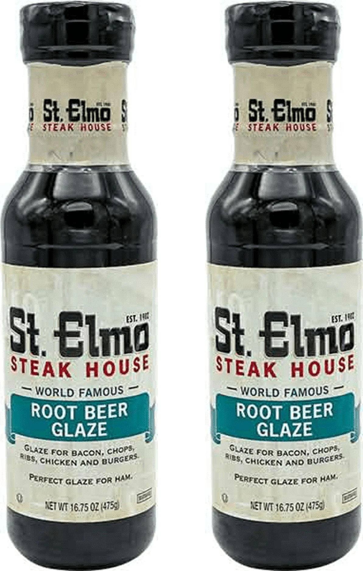 St. Elmo Famous Steak House Root Beer Glaze, 2-Pack 16.75 oz. Bottles
