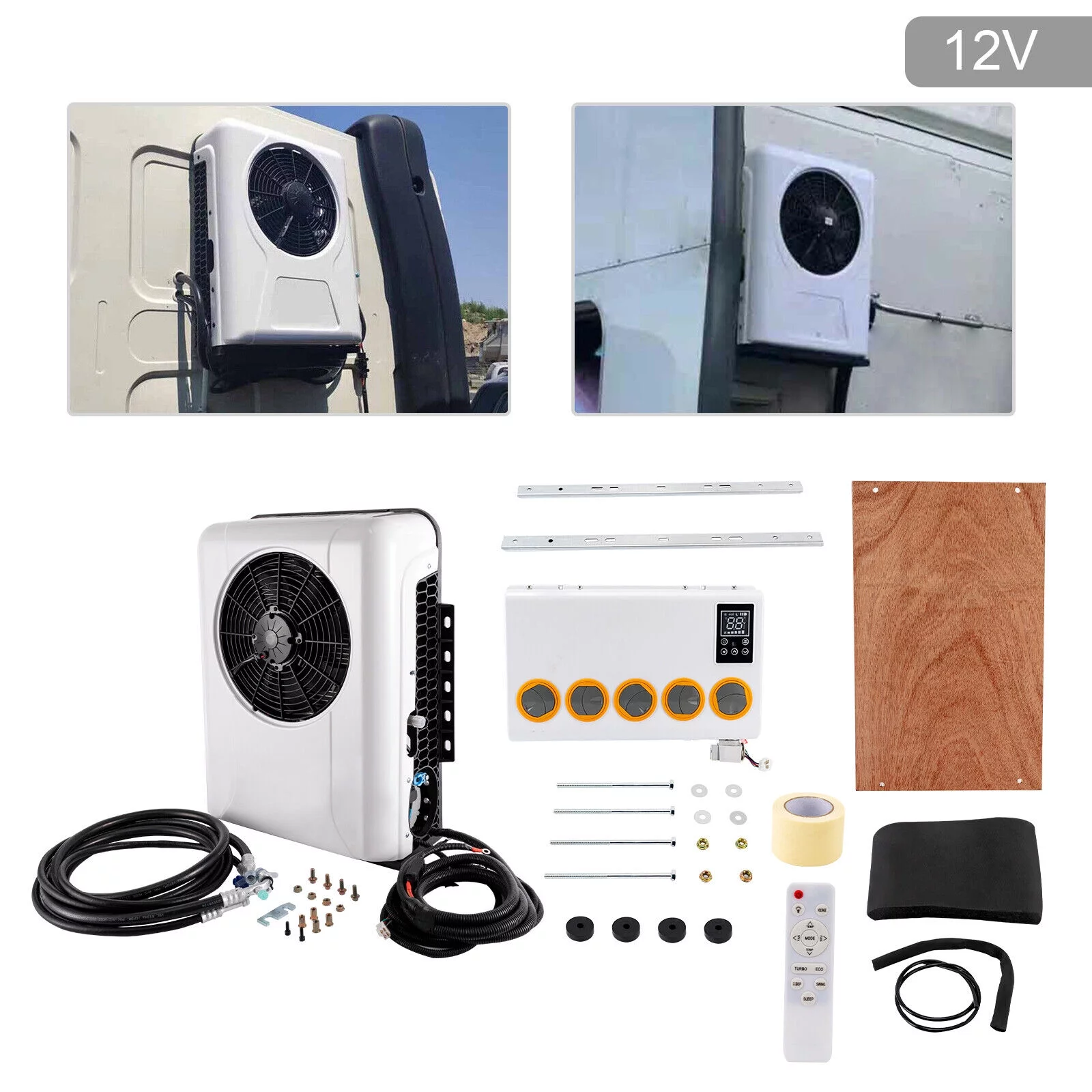 MONIPA Air Conditioner Mini Split AC 6800 BTU ONLY COLD 12V w/Remote Control