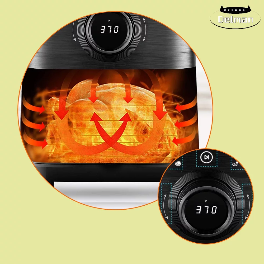Air Fryer,8-in-1 Electric Hot Air Fryer Oven Oilless Cooker