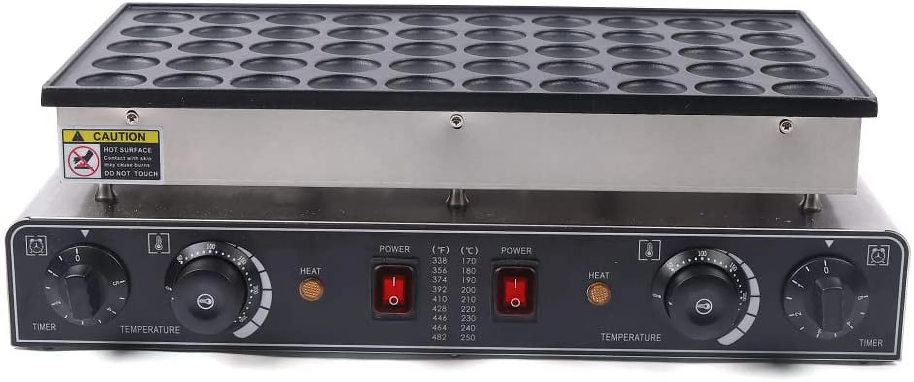 Kitchen Nonstick Electric Mini Dutch Oukaning Pancake Machine Maker Iron Baker 50pcs