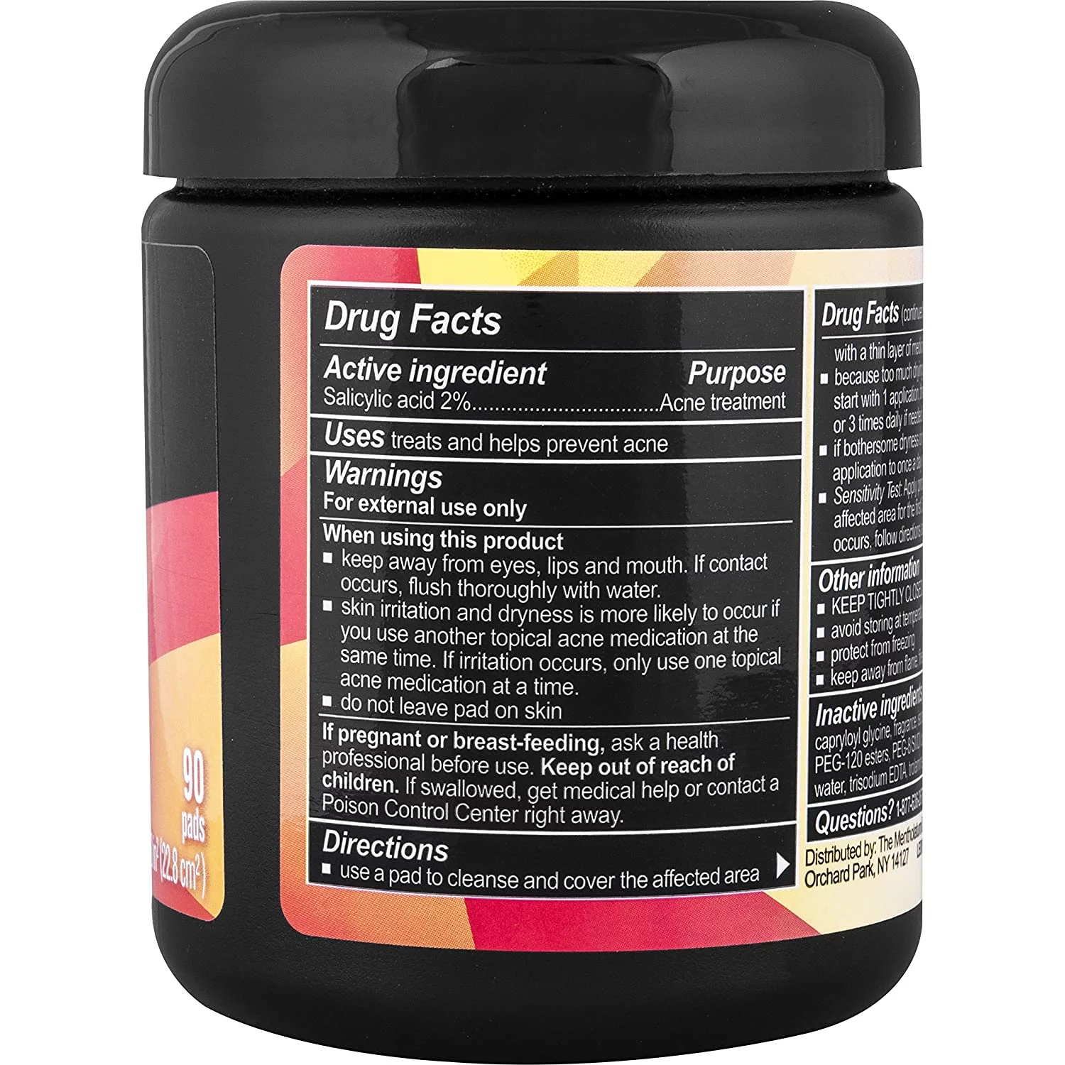 6 Pack Oxy Maximum Action 3-In-1 Acne Treatment Pads, 90 Count Each