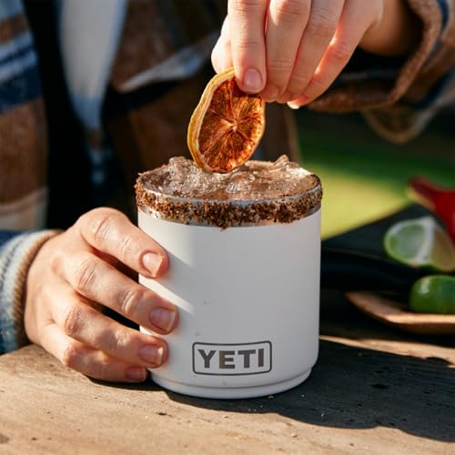 YETI Rambler Lowball, Vacuum Insulated Stainless Steel Stackable Lowball with MagSlider Lid, Stainless Steel, 10 oz (296 ml)