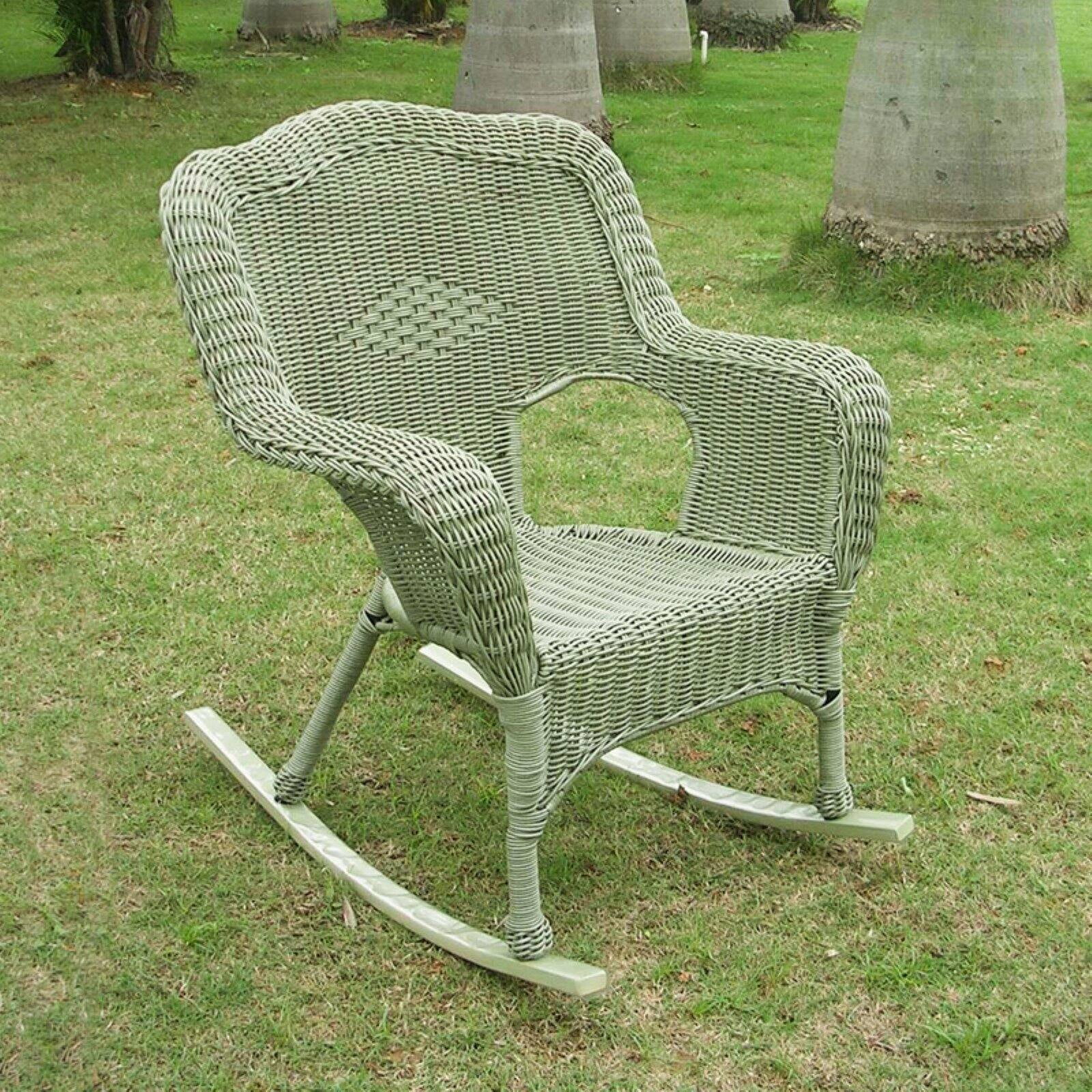 International Caravan Monaco Patio Rocker in White