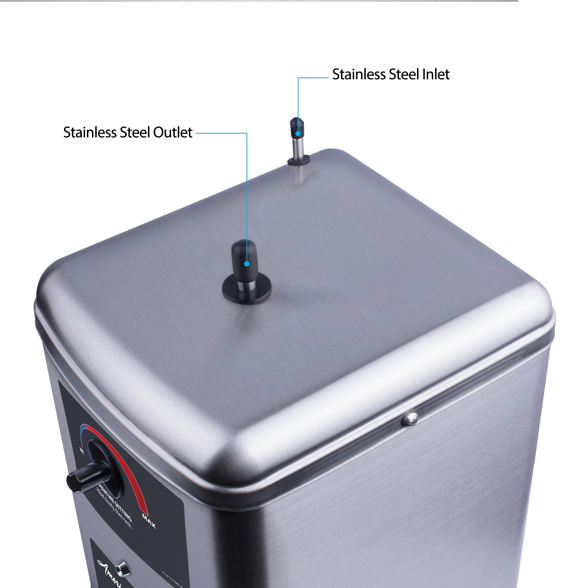 American Standard Kitchen Hot Water Dispenser 1300W with Single Handle Brushed Nickel Faucet 41-ASH-210-F570-BN