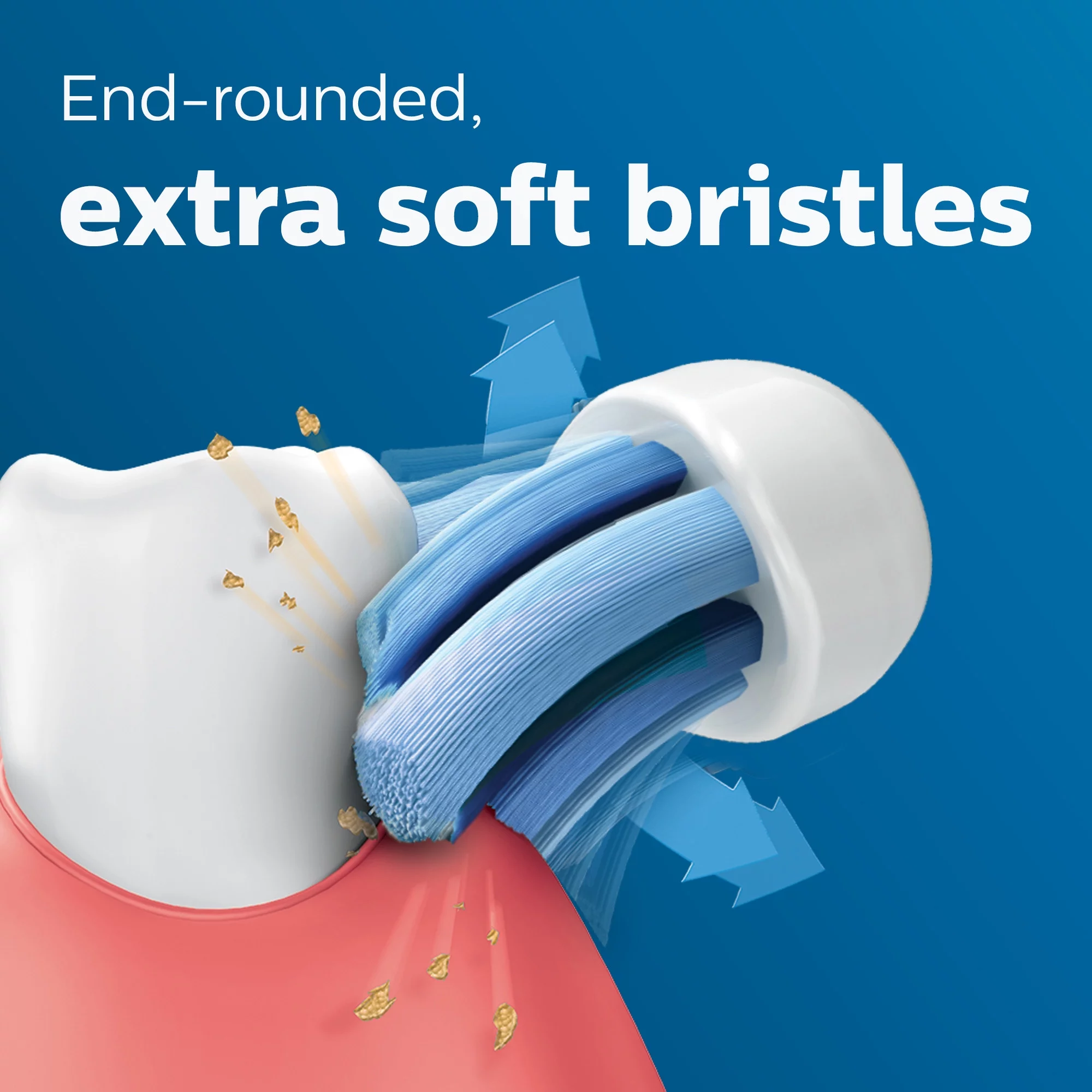 Philips Sonicare Optimal Gum Care Replacement Toothbrush Heads, HX9033/65, White 3-pk