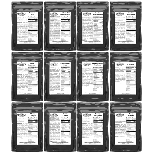 Heaven’s Harvest 25-Year Family Food Kit — Premium Emergency Food Supply. Freeze Dried Survival Food Kit + Water-Proof 25-Year Storage Bucket. MRE Meals, Non-Perishable Camping Food