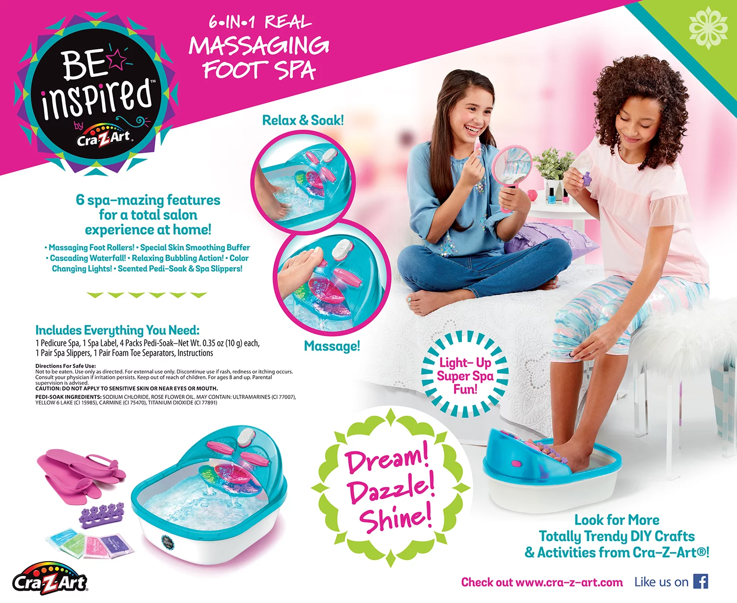 Cra-Z-Art Be Inspired 6-1 Real Super Spa Salon - Perfect for a Boy or Girl