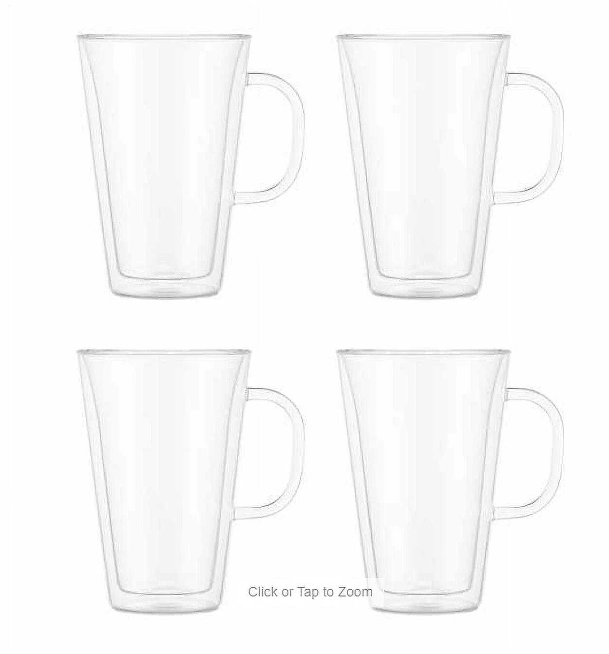 Bodum Canteen Double Wall Mugs, 4-piece Set (13.5 oz)