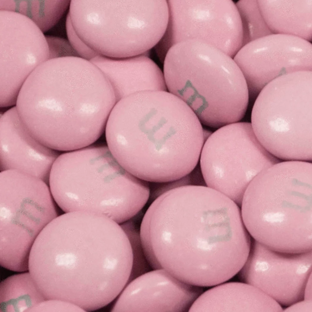10 lb Pink M&Ms Chocolate Bulk Candy - 5,000 pcs