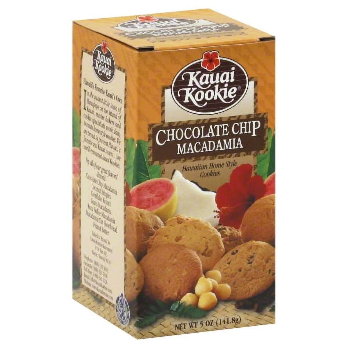 Kauai Kookie Chocolate Chip Macadamia Cookies, 5 Oz.