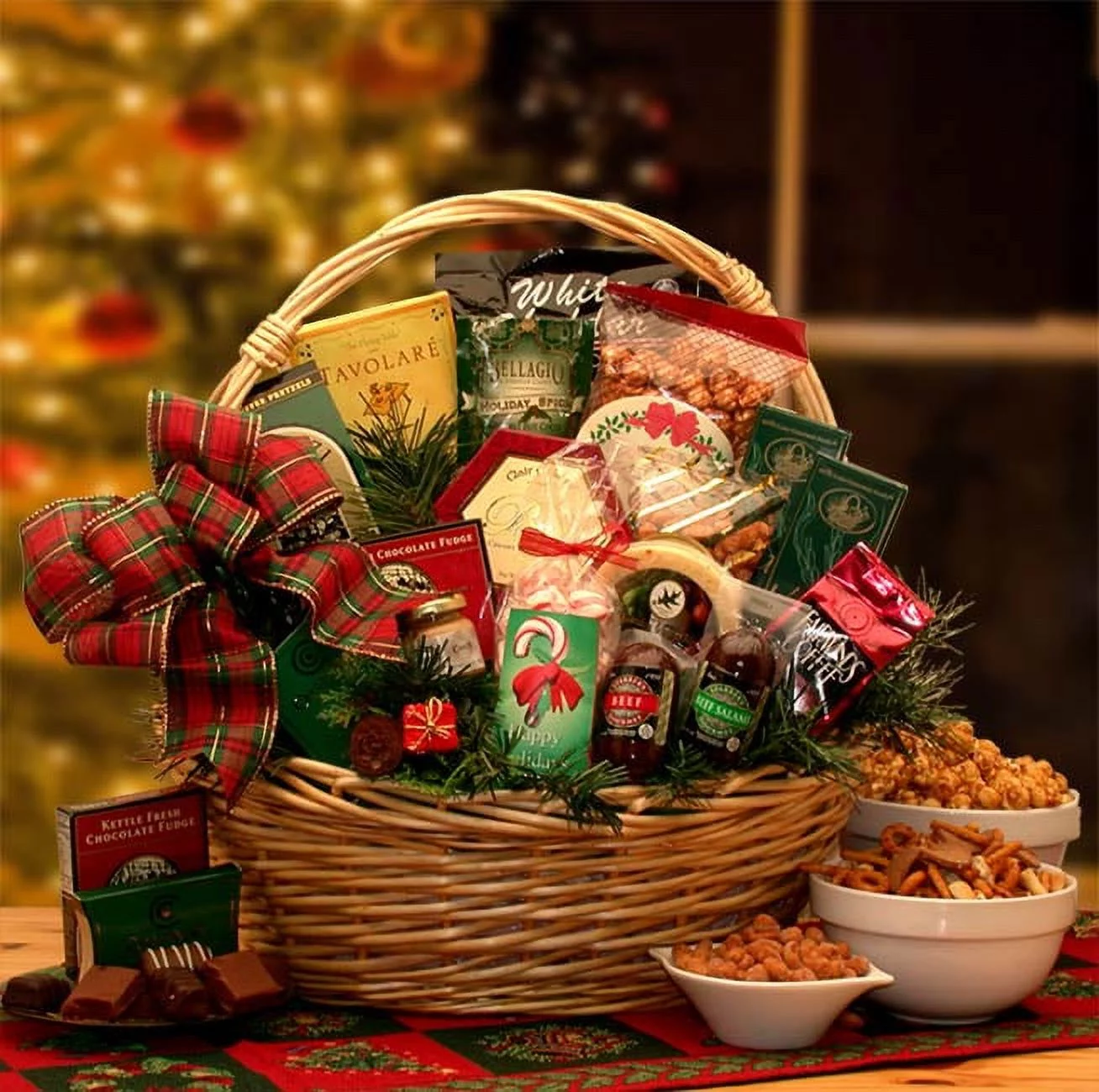 Winter Celebration Gourmet Christmas Gift Basket | Corporate Gift Idea - Medium