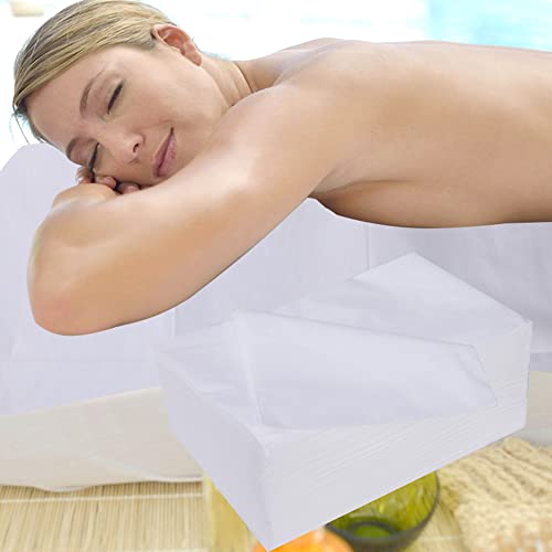 100 PCS Disposable Massage Table Sheets Non Woven Fabric SPA Bed Cover Breathable Polypropylene 31