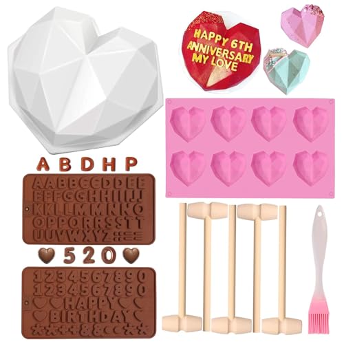 Hot Chocolate Bomb Mold 2.5 Inch Large Silicone Cocoa Bomb Molds - 3 Pack with Brush and Spatula
