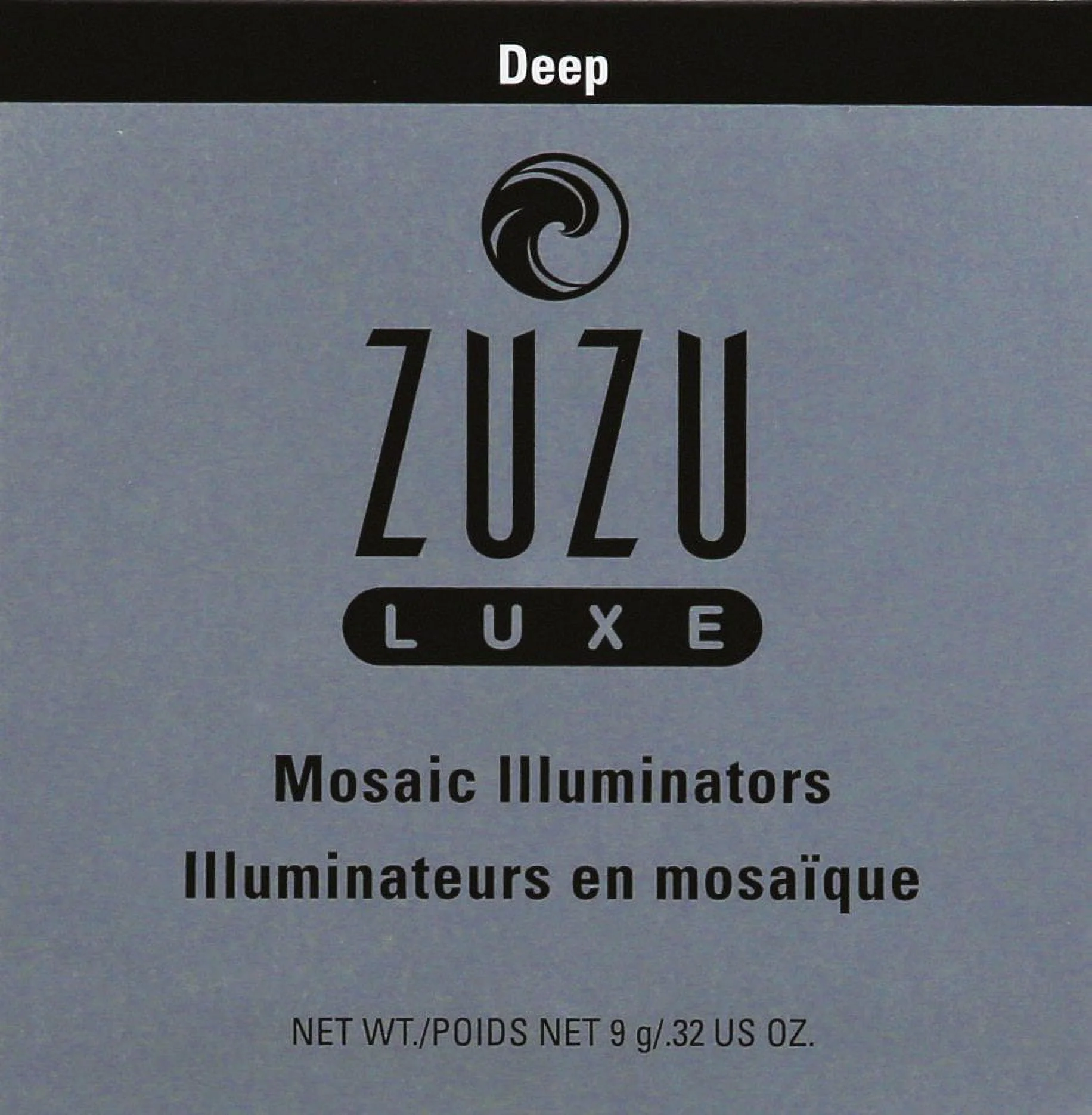 zuzu luxe mosaic illuminators (deep),0.32 oz, multi-pigmented mosaic illuminator covers imperfections, flawless, glowing skin. natural, paraben free, vegan, gluten-free, cruelty-free, non gmo.