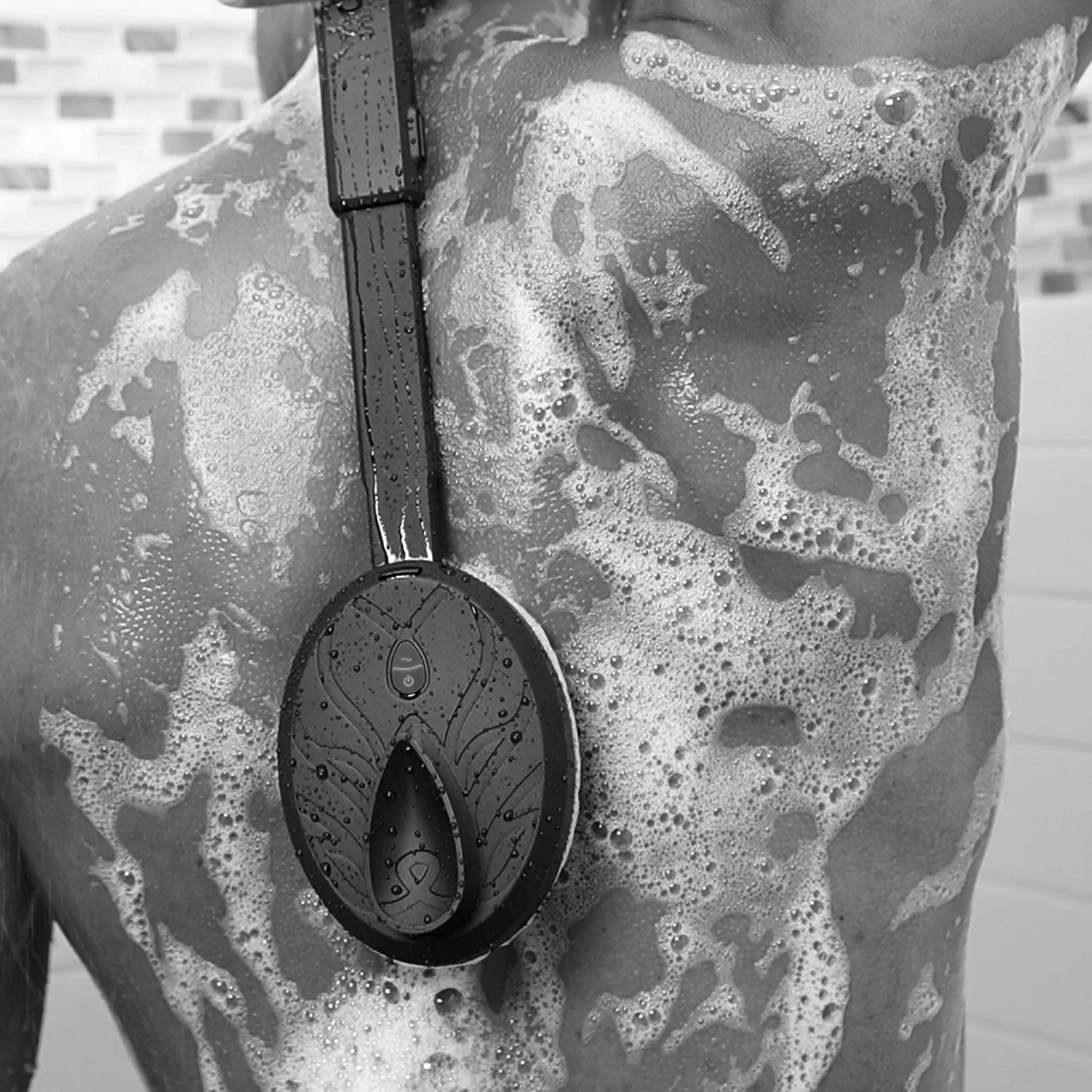 Black Wolf Vibrating Face and Body Brush, Sonic Scrubber