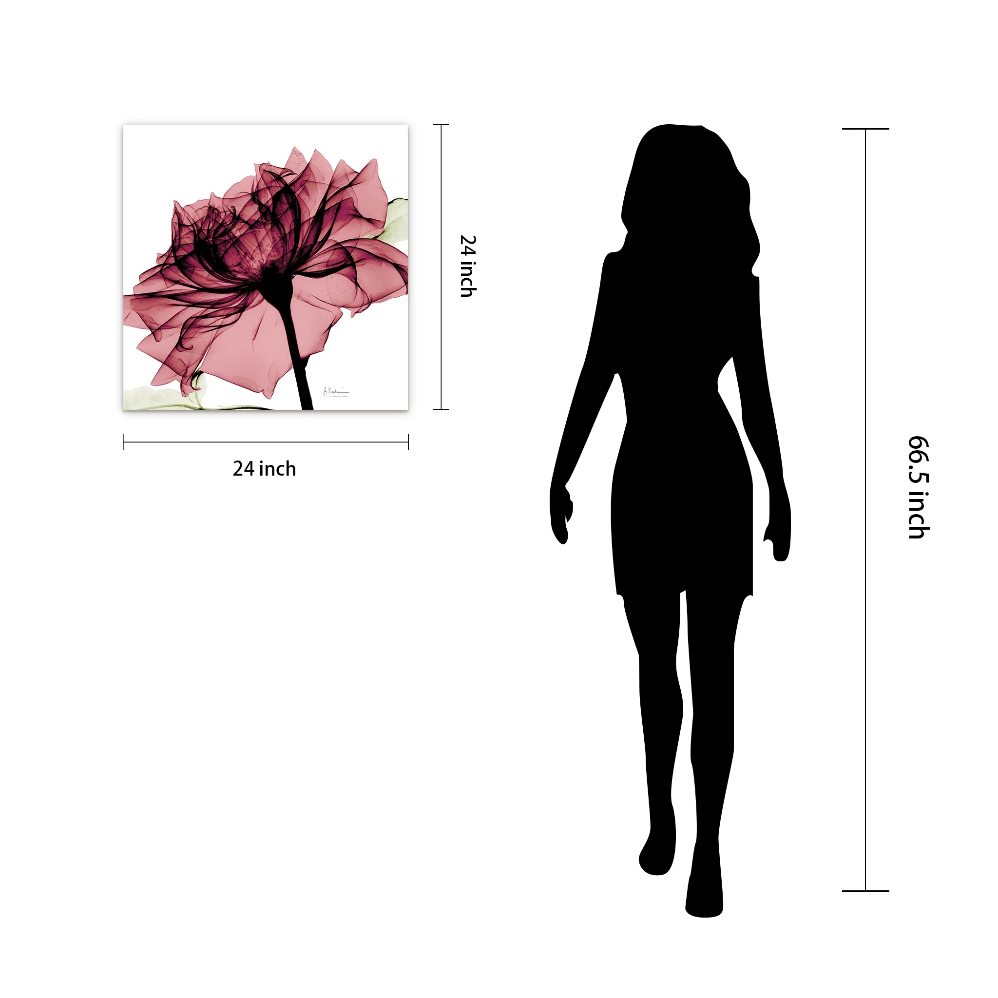 Empire Art Direct Chianti Rose I & II Frameless Free Floating Tempered Glass Panel Graphic Wall Art, 24