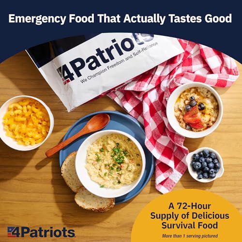 4Patriots 2-Week Survival Food Kit: Emergency Food Supply Designed to Last 25 Years, 84 Servings