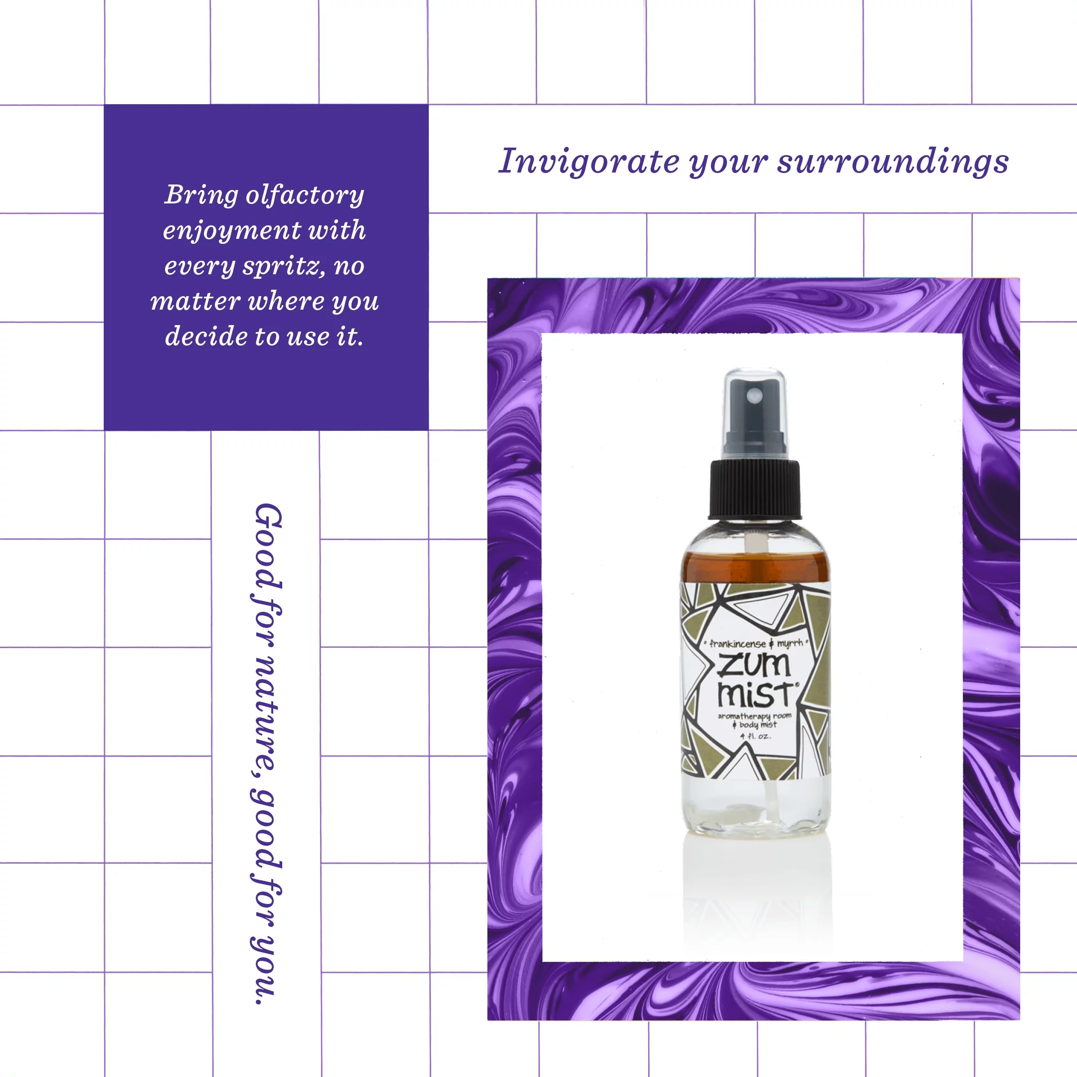 Zum Mist Room and Body Spray - Frankincense and Myrrh - 4 fl oz (2 Pack)