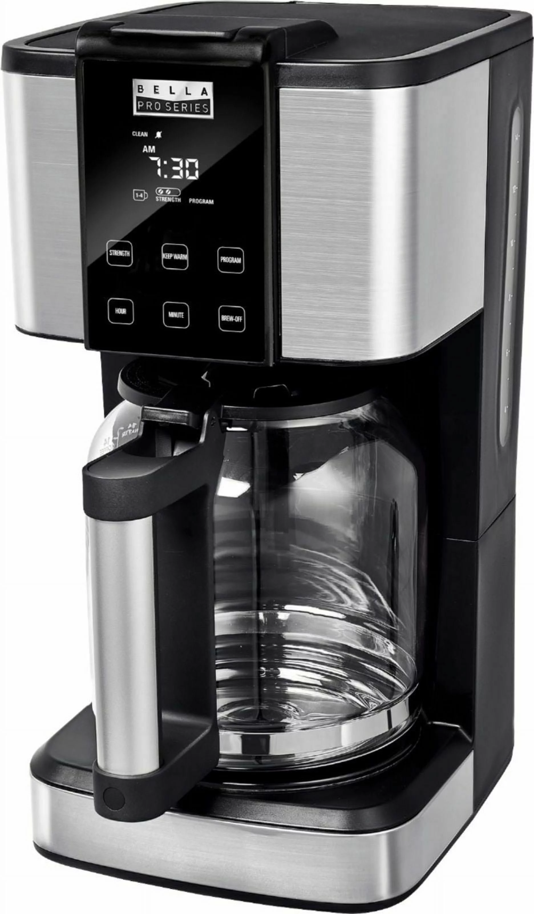 Bella Pro Series - 14-Cup Touchscreen Coffee Maker - Stainless Steel