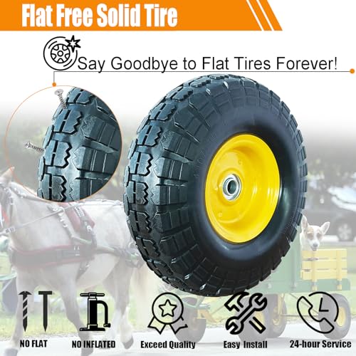 4.10/3.50-4 Tire and Wheel Flat Free,10