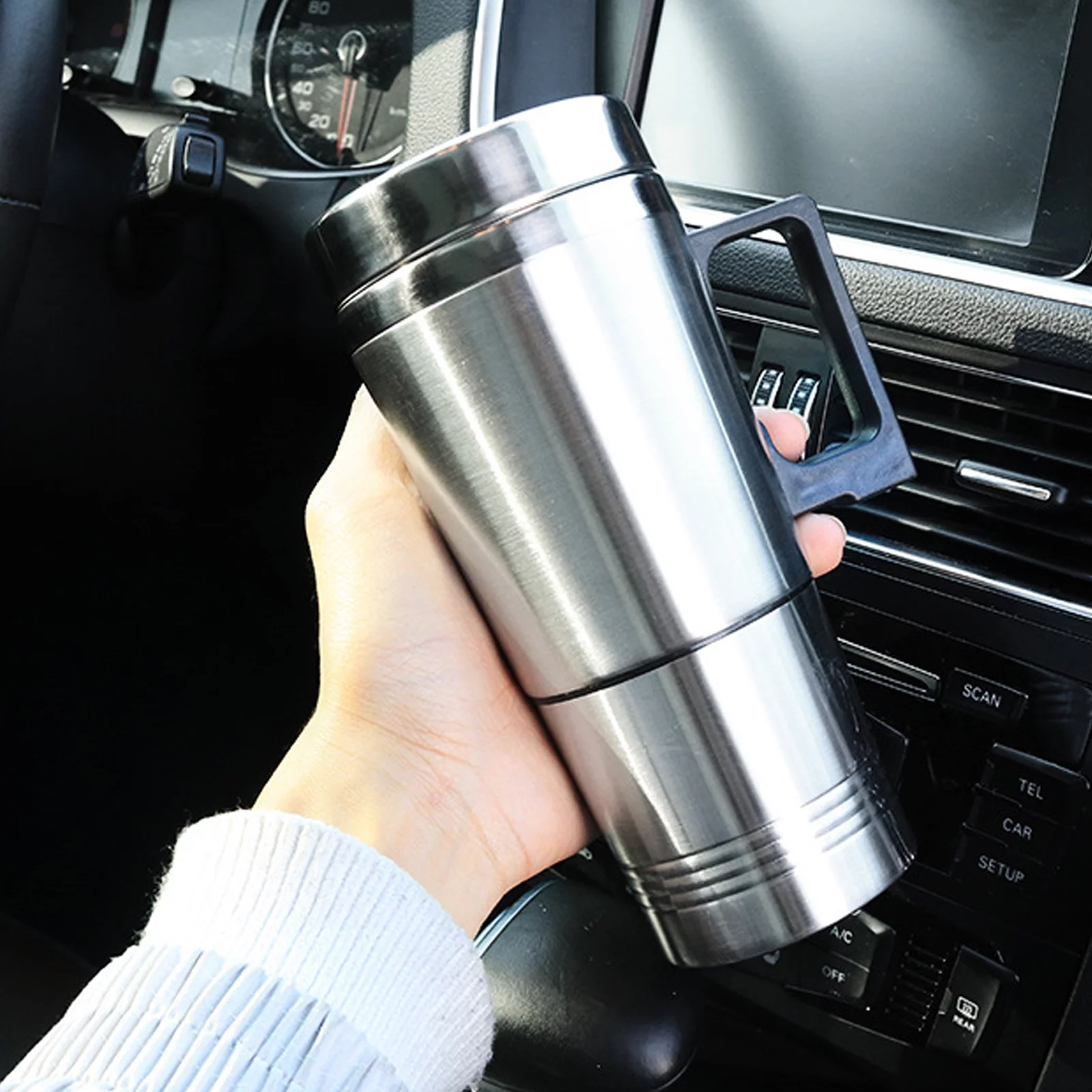 Electric Car Kettles Boiling Heat Cup Insulation Insulated Bottles 300ml 24V Stainless Steel Lighter