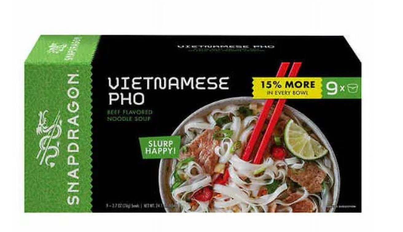 Snapdragon Vietnamese Pho, Beef, 2.7 oz, 9-count