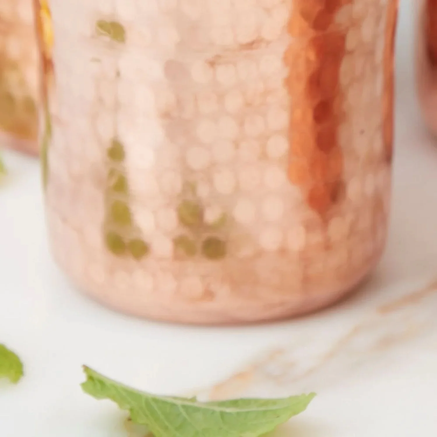 Hand Hammered Copper Tumbler Nesting Set