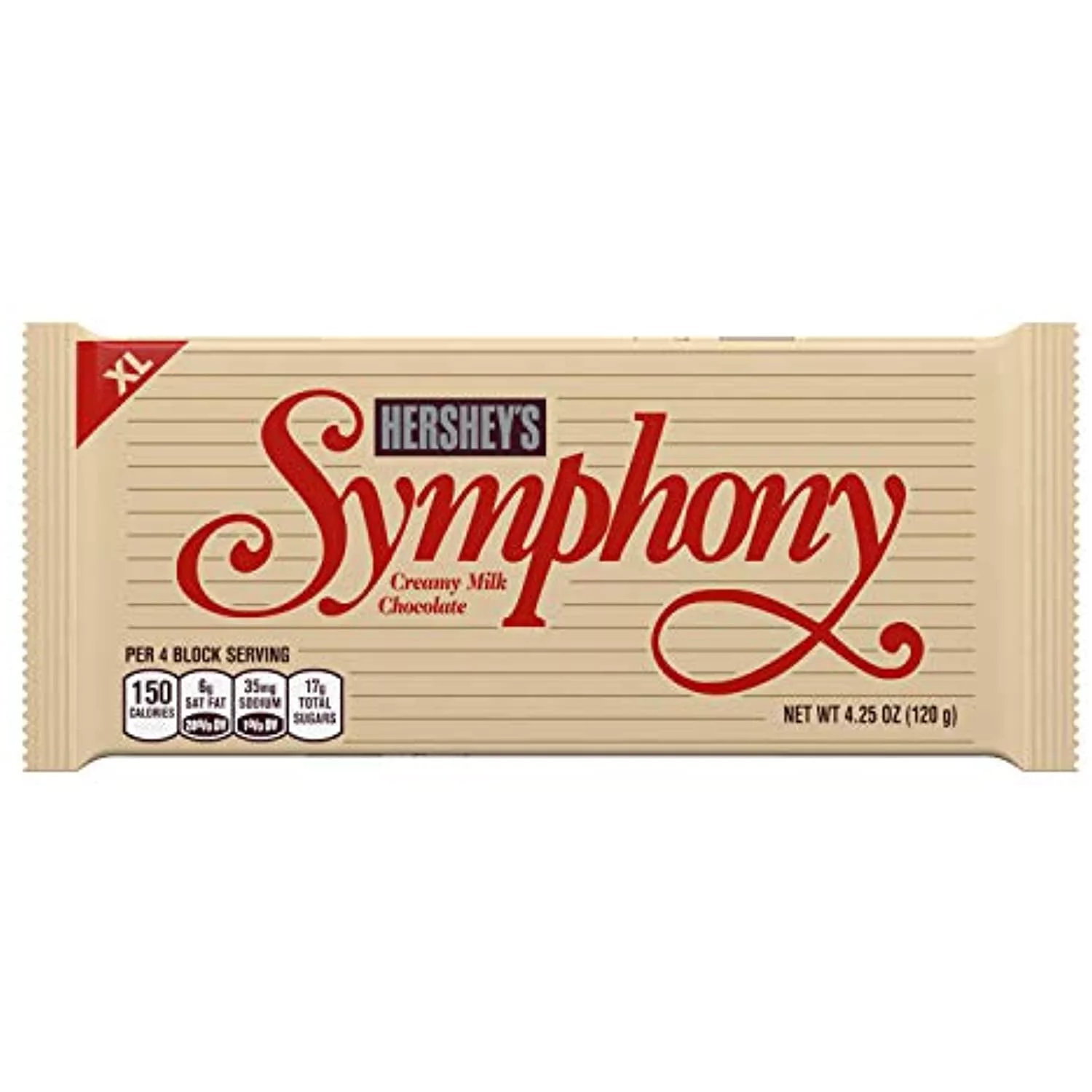 Hersheys Symphony Creamy Milk Chocolate Candy, 4.25 Oz. Bars (12 Count)