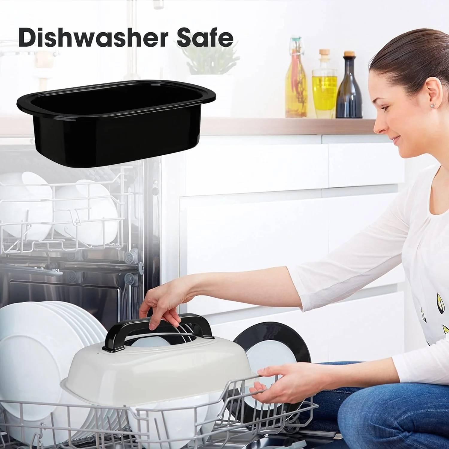 Roaster Oven 26 Quart Electric, Turkey Roaster with Lid Glass Window Design,Large Stainless Steel Turkey Roaster Oven