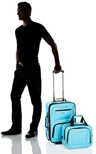 Rockland Fashion Expandable Softside Upright Luggage Set, Charcoal, 2-Piece (14/19)