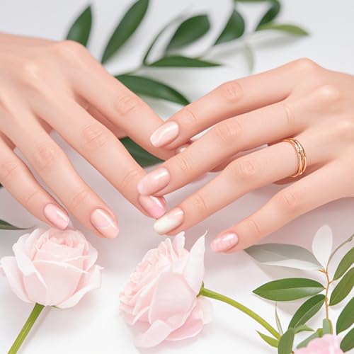 Semi Cured Gel Nail Strips-Easy Apply Christmas Gel Nail Stickers Holiday Semi Cured Manicure Strips with Sparkling Xmas Designs (Classic Yule)