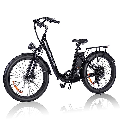 Electric Bike for Adults, 1200W Peak 30MPH Electric City Cruiser Bicycle, 26