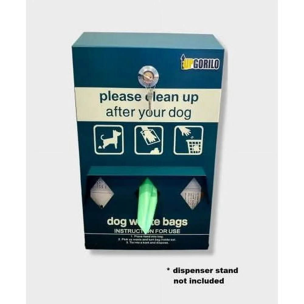 EZ  Dog Waste Bags 10 Rolls, Case Of 2000 Bags (200 Bags Per Roll)