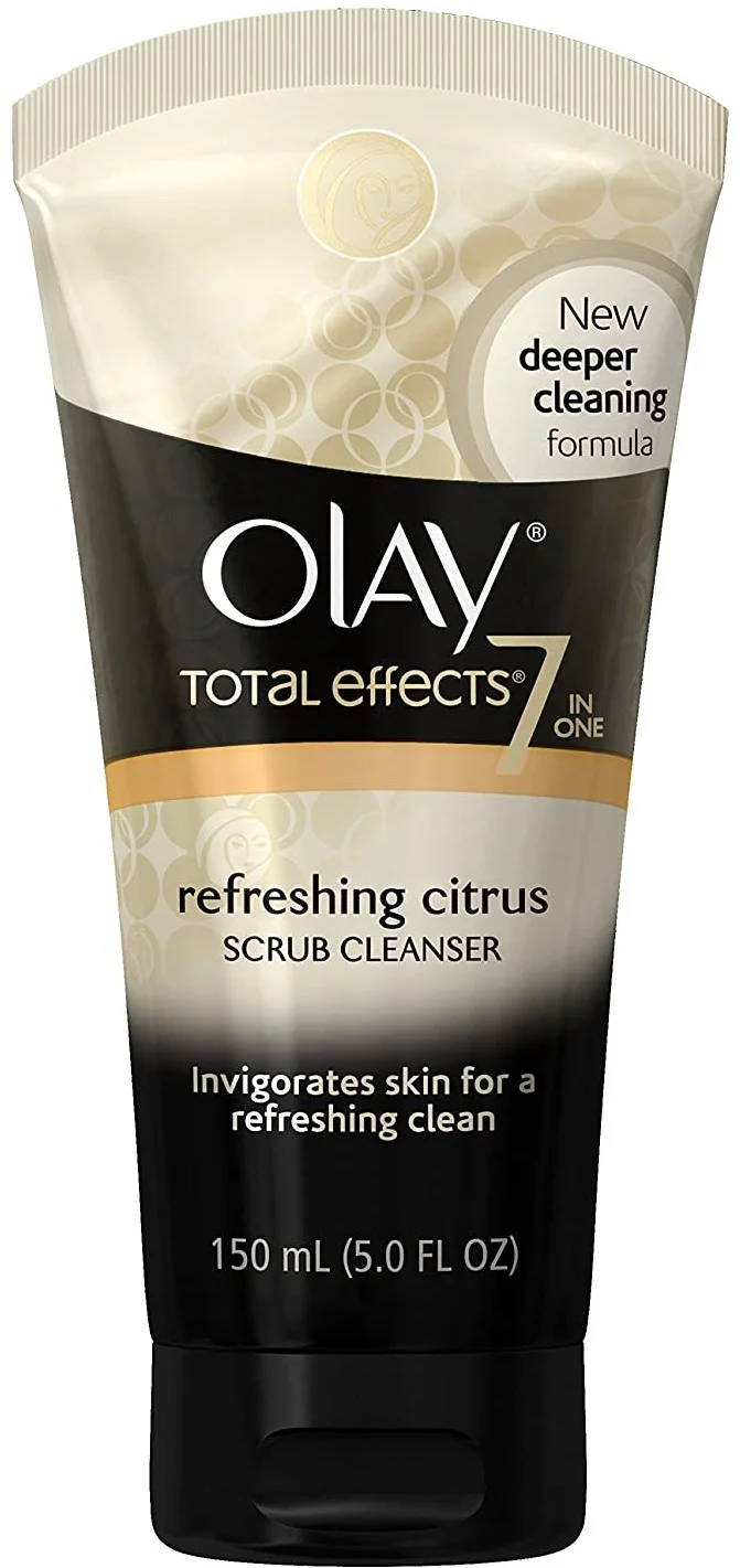 2 Pack - Olay Total Effects Refreshing Citrus Scrub Face Cleanser, 5.0 Ounce