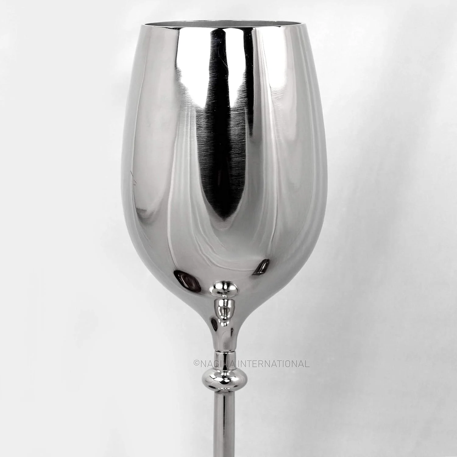 Large Champagne Glass Premium Aluminum Standing Plated Wine Chiller | Wine Coolers & Cellar With Ice Bucket | Kitchen & Bar Wares |