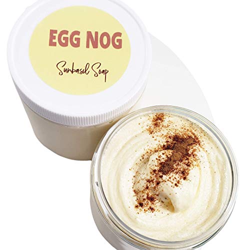 Egg Nog Exfoliating Body Soap Sugar Scrub. Stocking Stuffers Christmas Gifts for Women